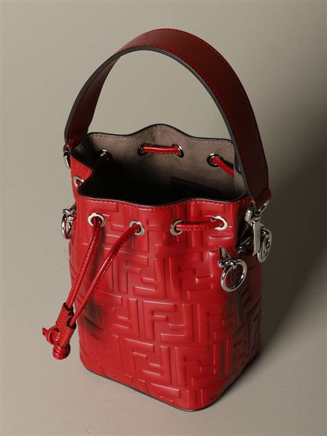 fendi tresor bucket bag|fendi leather shoulder handbags.